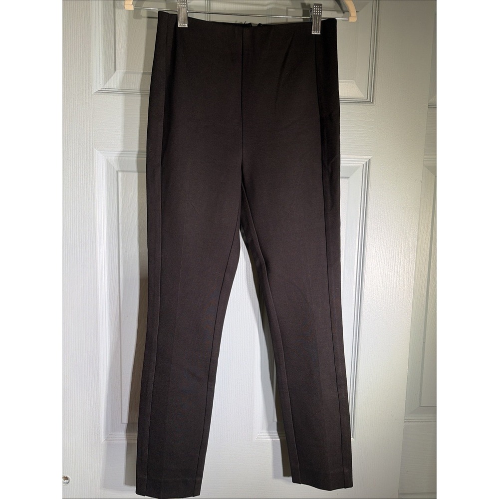 Elie Tahari Black Zip Back Skinny Leggings Sz XS Black.. Tummy Control.
